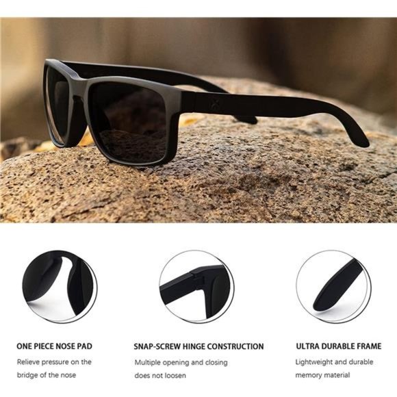 2 Pack Polarized Sunglasses for Men and Women,UV400 Protection Sun Glasses - Picture 5 of 6